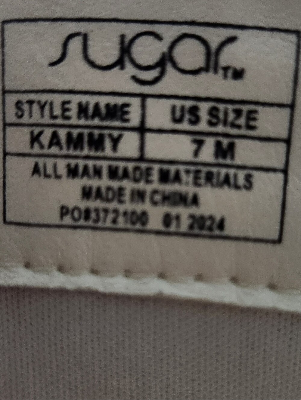 Sugar Kammy Western Boots in ivory Size 7 - Picture 13 of 13